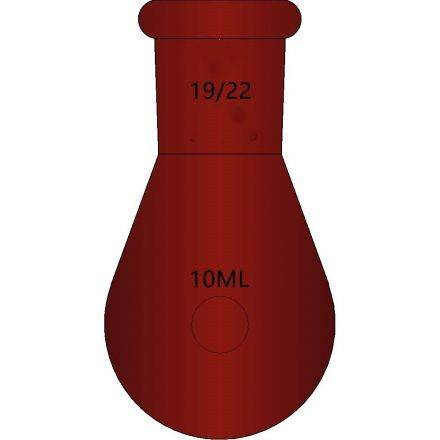 棕色玻璃,厚壁茄型瓶,高强度,磨口:19/22,10ml F311910Z