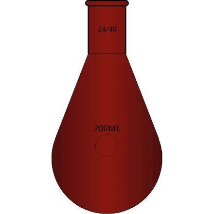棕色玻璃，厚壁茄型瓶,高强度,磨口:24/40,200ml F314200Z