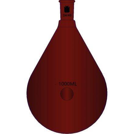 棕色玻璃，旋蒸用厚壁茄型瓶,高强度,磨口:24/40,1000ml F314000X-Z