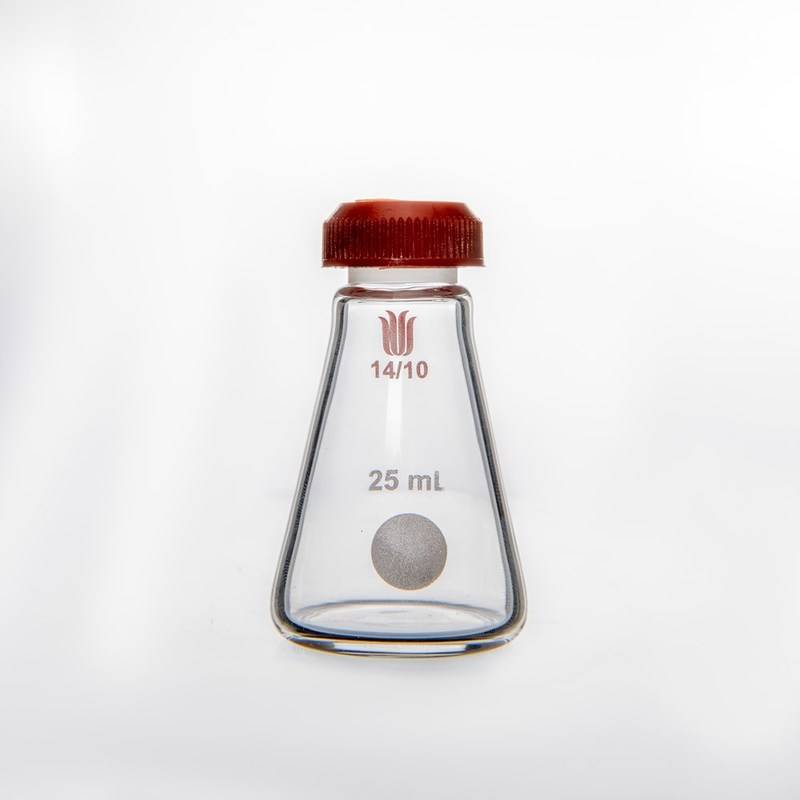 微量螺纹口三角瓶,14/10,25ml F501025